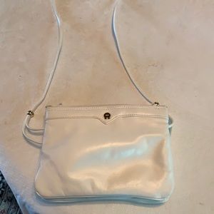 Etienne Aigner white leather purse